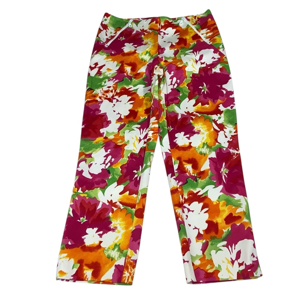 Cache (30x24) Floral Tropical Crop Cropped Pants - Women’s 6